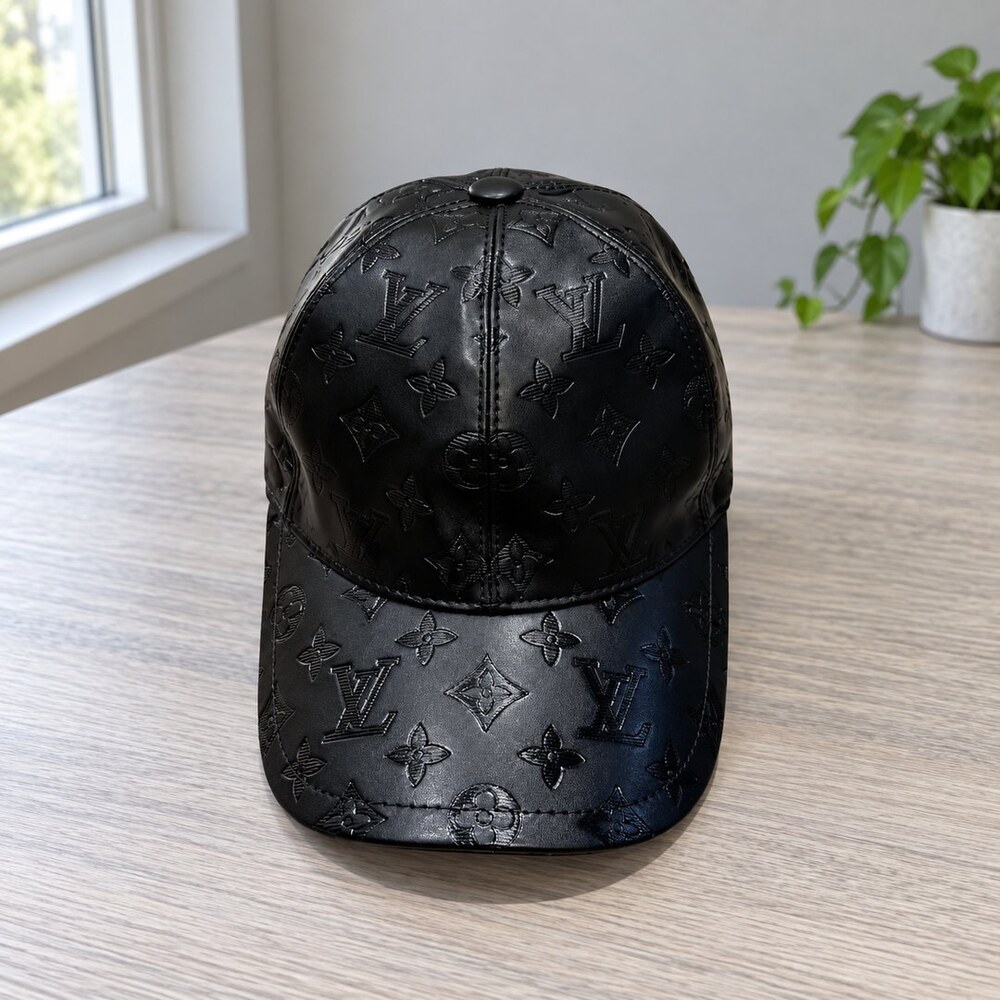 Louis Vuitton Black Tonal Monogram Cap